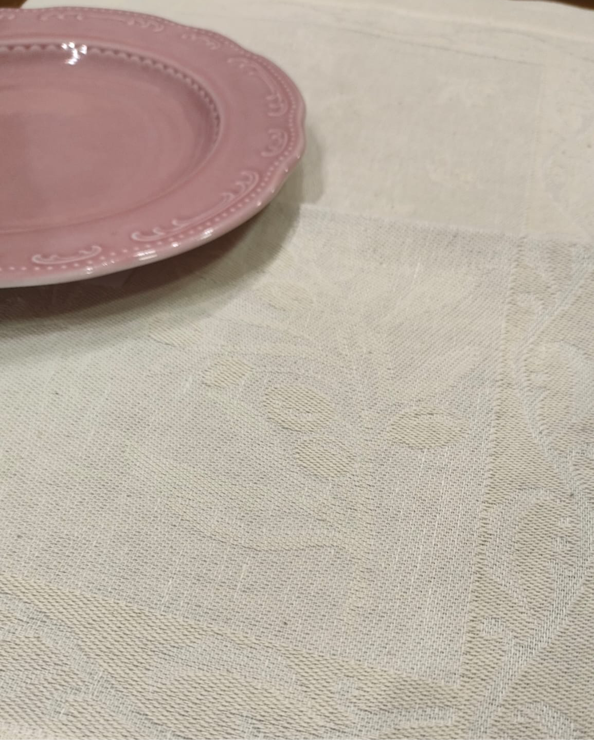 TABLE COVER OLIVE LINEN BLEND