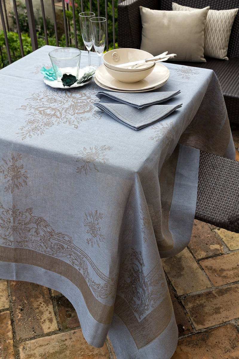 RUSTIC MYCENE TABLECLOTH IN 100% PURE LINEN