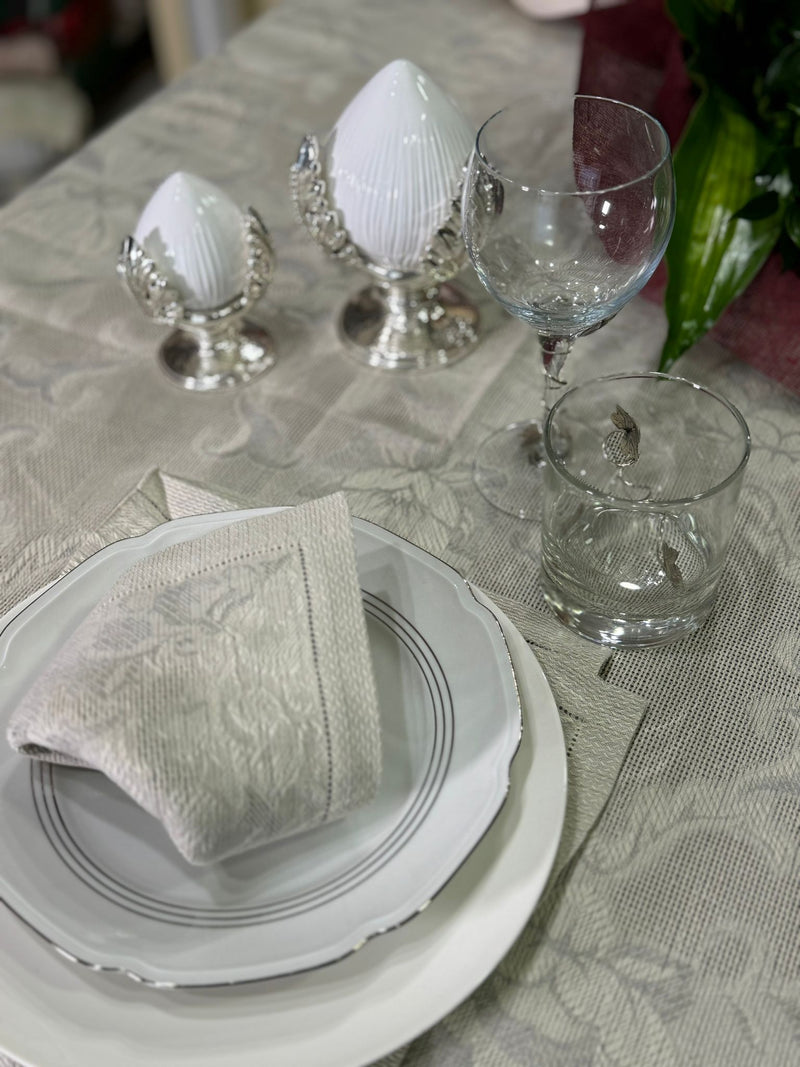 BENOZZO GOZZOLI LINEN MIXED TABLECLOTH