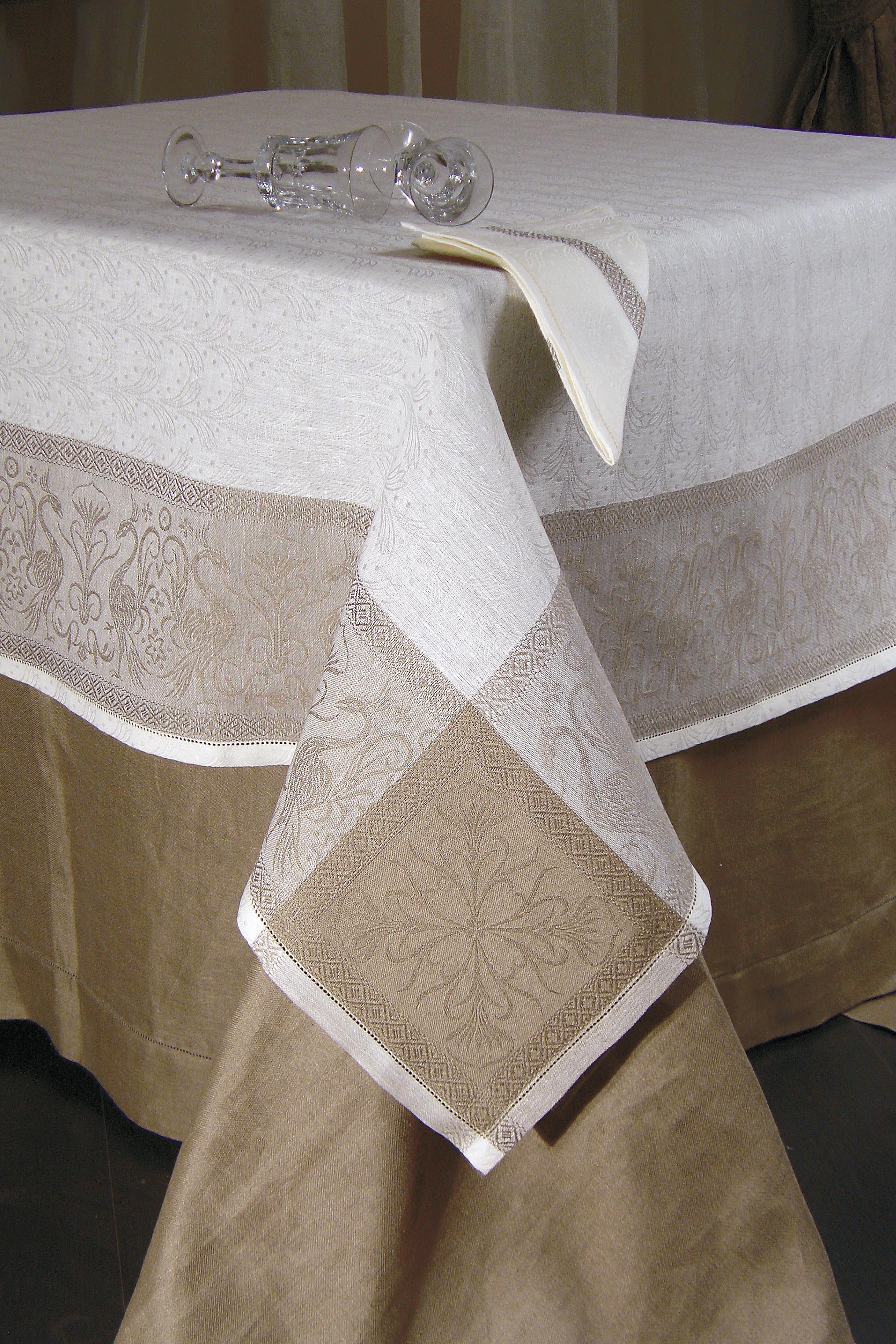 TABLECLOTH GRIFO STRIPS IN PURE LINEN