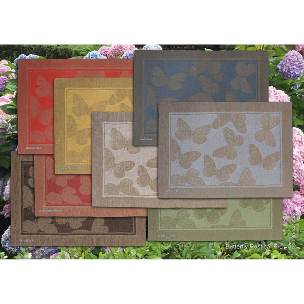 BUTTERFLY PURE LINEN RUSTIC UNDERPLATE