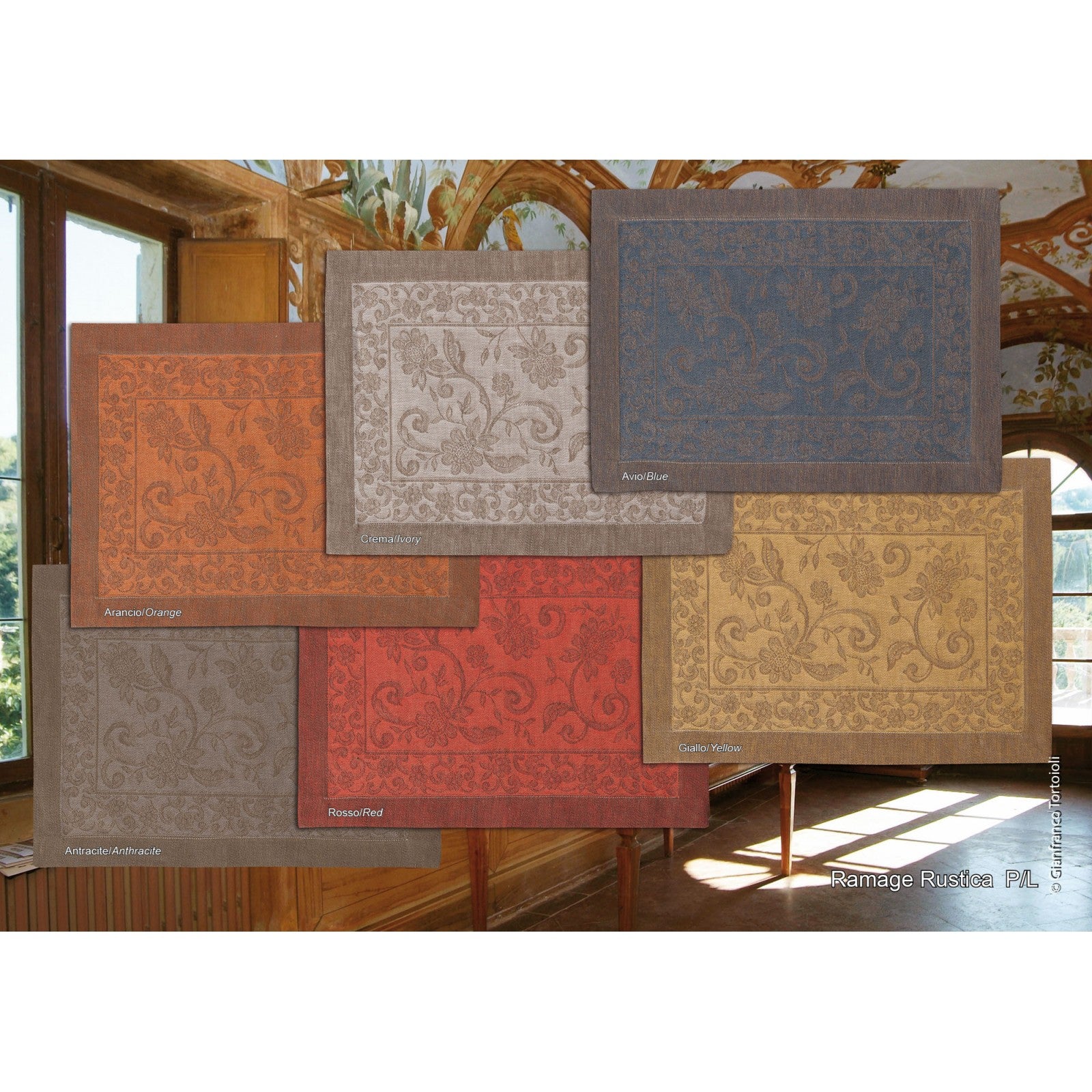 PLACEMAT RAMAGE RUSTIC PURE LINEN 100%