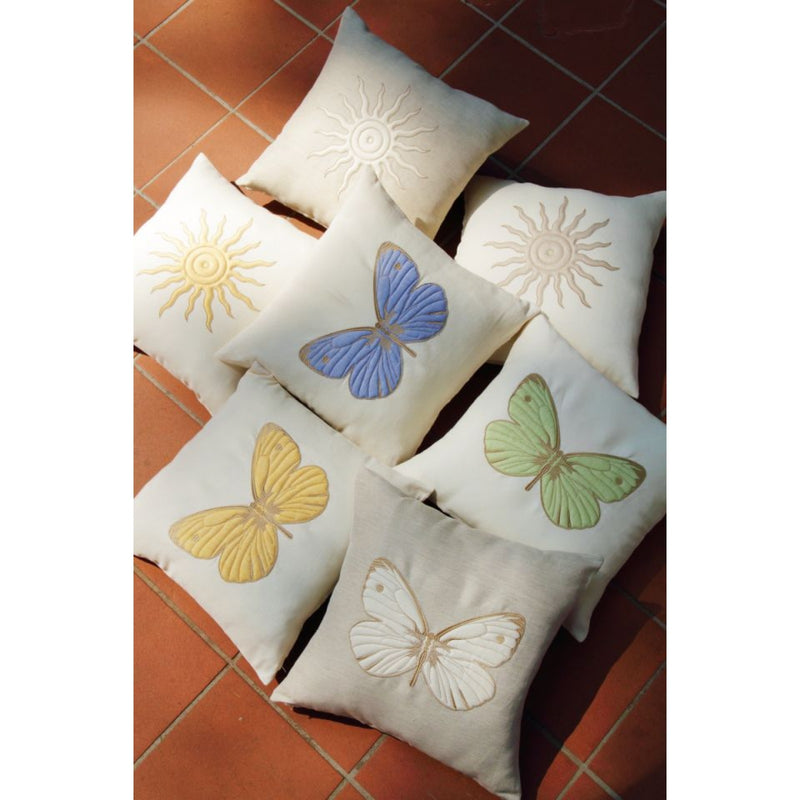 LINEN BLEND BUTTERFLY CUSHION - ASK FOR AVAILABILITY BY EMAIL
