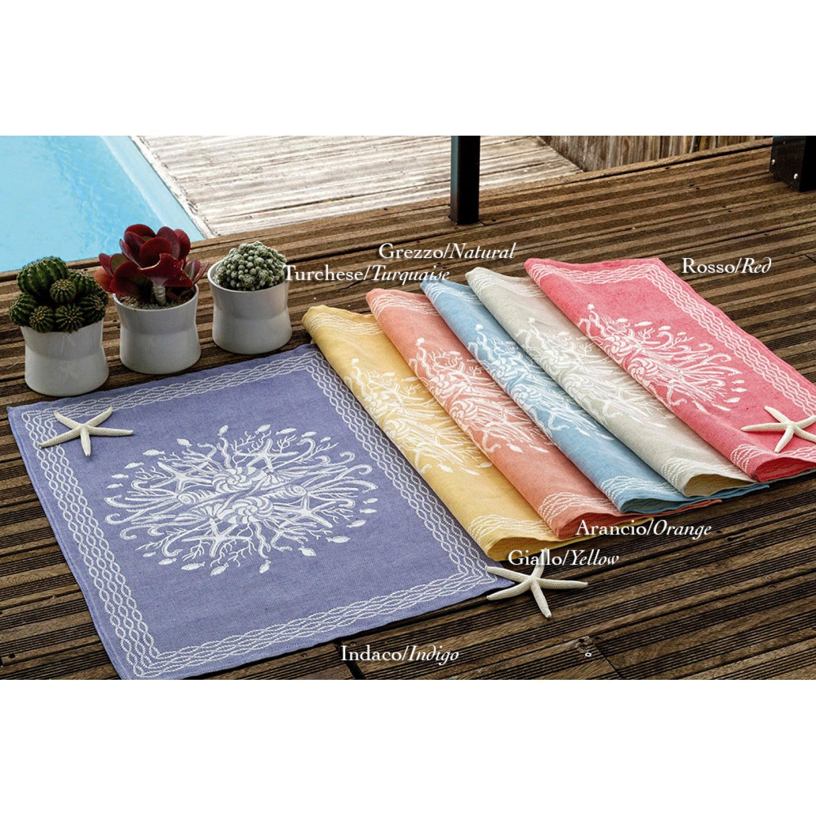 CORAL REEF TEA TOWEL