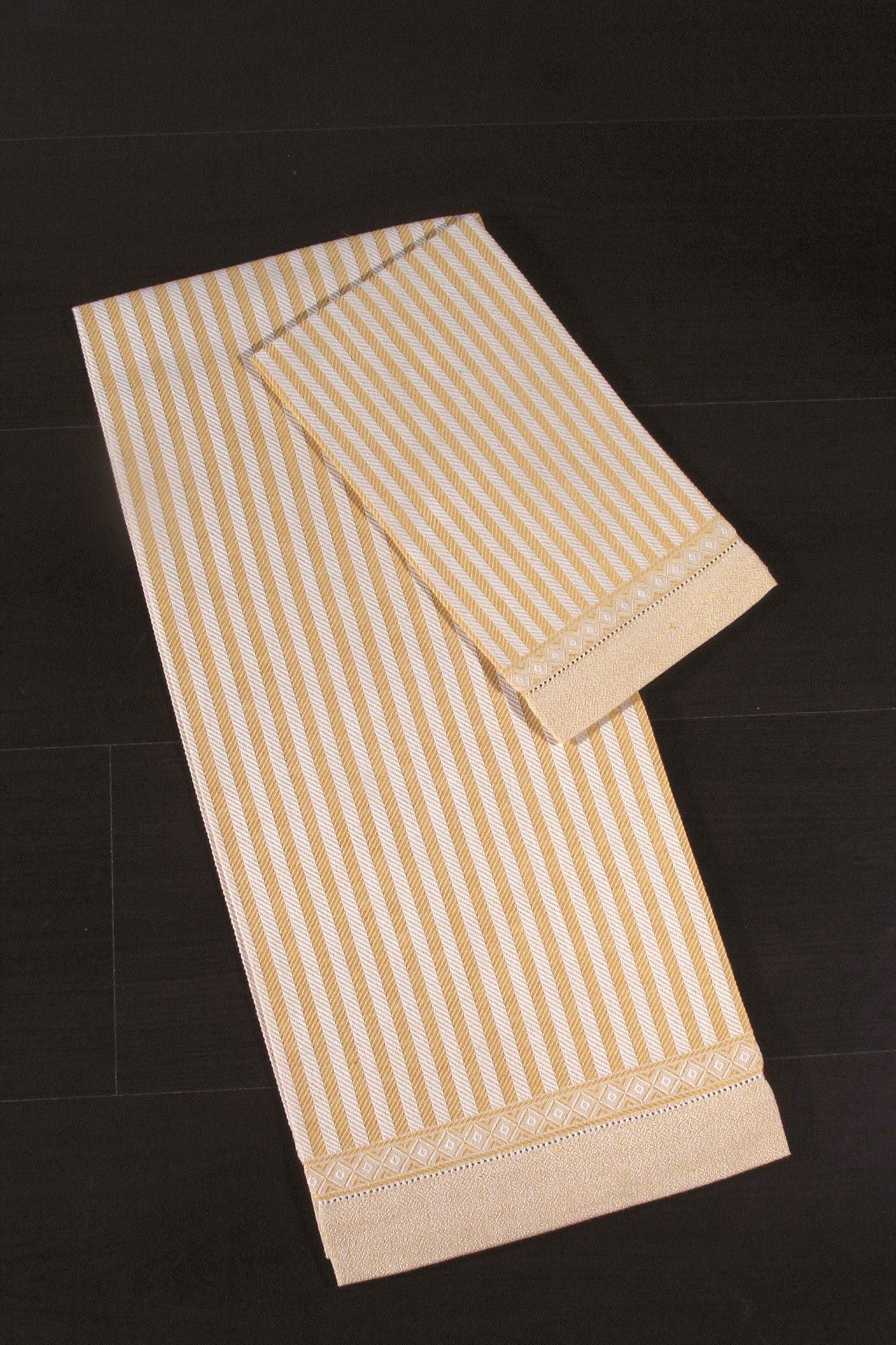 PAIR OF TOWELS IRIS LINEN BLEND