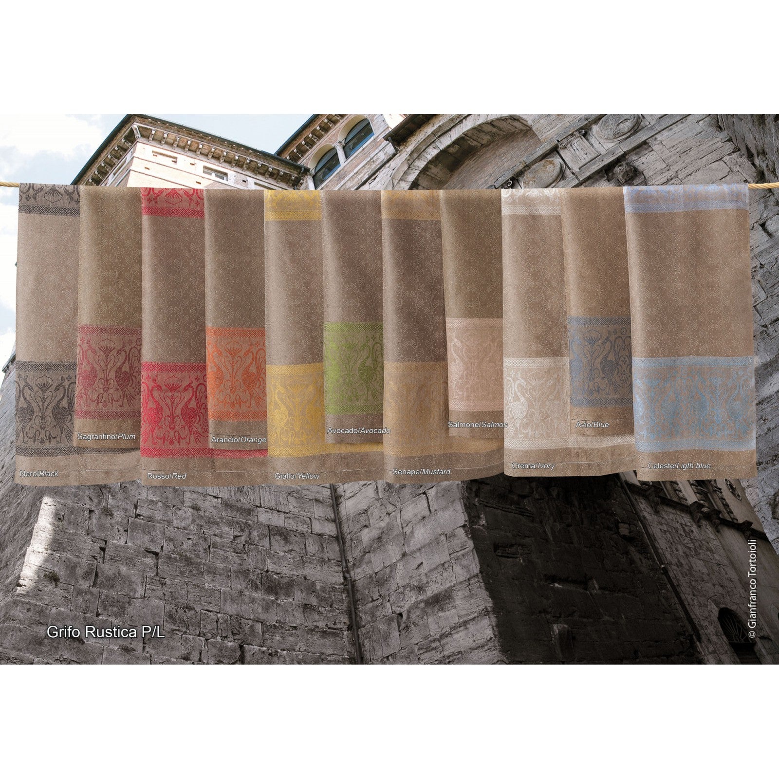 PAIR OF TOWELS GRIFO RUSTIC PURE LINEN