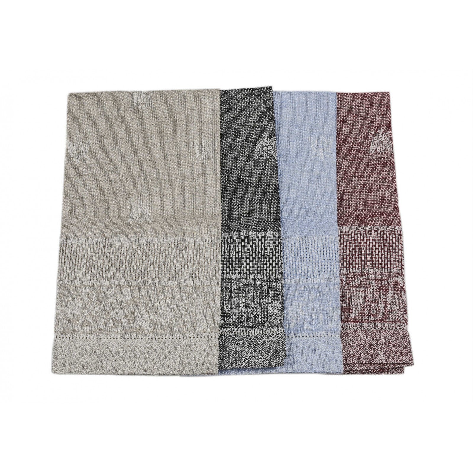 GUEST TOWEL BEES LINEN 100%